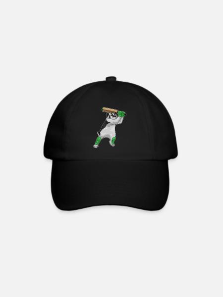 Dachs Cricket Cricketschläger - Baseballkappe - Schwarz/Schwarz
