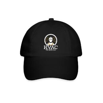 HVAC Technician Installer AC Tech - Baseballkappe - Schwarz/Schwarz - Vorne
