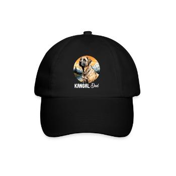 Hund Kangal - Baseballkappe - Schwarz/Schwarz - Vorne