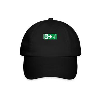 Notausgang Volleyball Volleyballspieler - Baseballkappe - Schwarz/Schwarz - Vorne