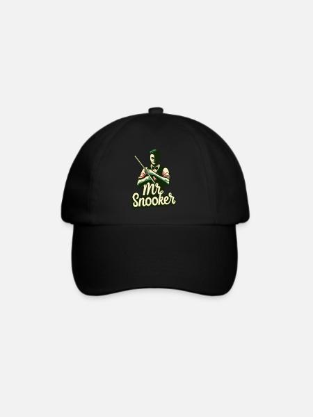 Mr. Snooker Pool Billiard Snooker Spieler - Baseballkappe - Schwarz/Schwarz
