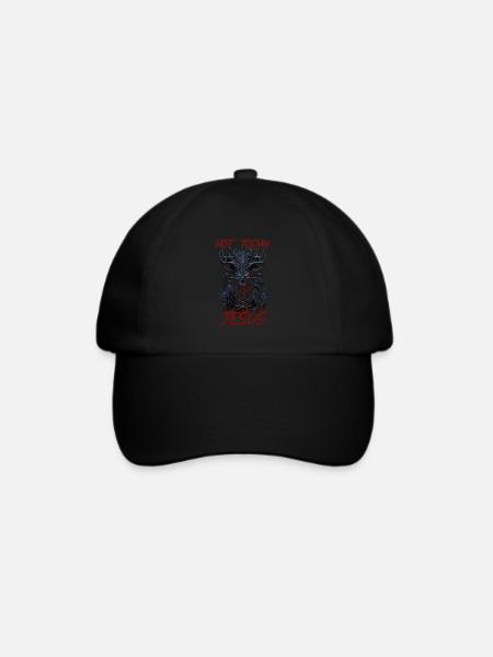 Gothic Ästhetik Okkult Grunge Emo Punk Satanisch - Baseballkappe - Schwarz/Schwarz