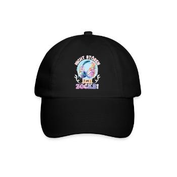 Gamer Nicht Stören Ich Zocke! Video Games - Baseballkappe - Schwarz/Schwarz - Vorne