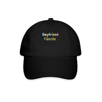 Paar Verlobung verlobte Männer lustige Verlobte - Baseballkappe - Schwarz/Schwarz - Vorne