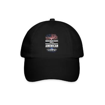 Honduranischer amerikanischer Patriot USA - Baseballkappe - Schwarz/Schwarz - Vorne