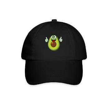 Avocado Happy Avocados - Baseballkappe - Schwarz/Schwarz - Vorne