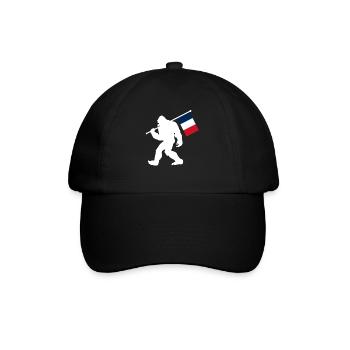 Frankreich - Baseballkappe - Schwarz/Schwarz - Vorne