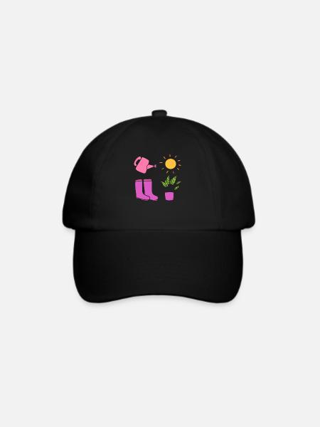 Botanisch Gärtner - Baseballkappe - Schwarz/Schwarz