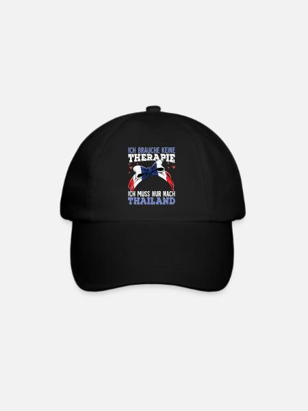Thailand - Baseballkappe - Schwarz/Schwarz