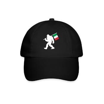Italien - Baseballkappe - Schwarz/Schwarz - Vorne
