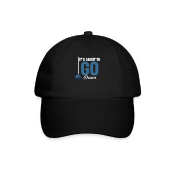 Es Ist Im Begriff, Eine Lustige - Baseballkappe - Schwarz/Schwarz - Vorne