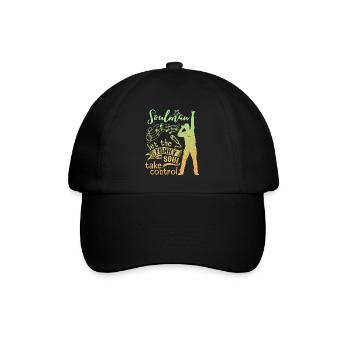 Soul Musik, Soul Music, Soul Sänger Spruch - Baseballkappe - Schwarz/Schwarz - Vorne