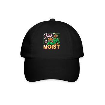 Ich mag es feucht Thanksgiving Kostüm Truthahntag - Baseballkappe - Schwarz/Schwarz - Vorne