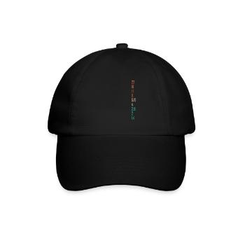 Fotografie Geschenk für Fotograf Blende Kamera - Baseballkappe - Schwarz/Schwarz - Vorne