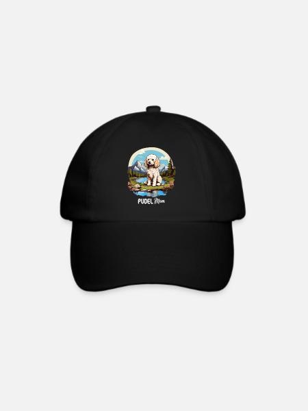 Pudel - Baseballkappe - Schwarz/Schwarz
