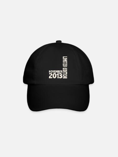 November 2013 Limited Edition 10 Jahren Mann Frau - Baseballkappe - Schwarz/Schwarz