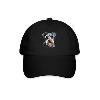 Schnauzer - Baseballkappe - Schwarz/Schwarz - Vorne