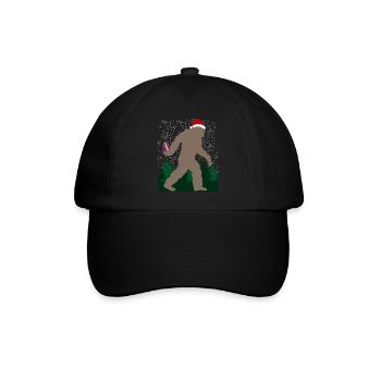 Miesepeter Weihnachtsgeschenk Frohe Festtage - Baseballkappe - Schwarz/Schwarz - Vorne