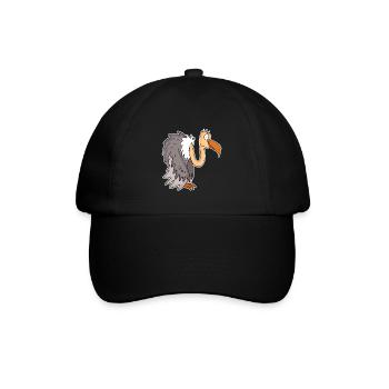 Geier - Baseballkappe - Schwarz/Schwarz - Vorne