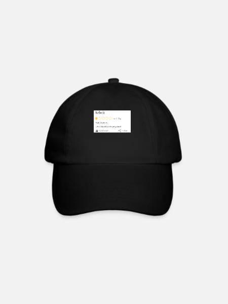 Noch 2 Kaffees - Baseballkappe - Schwarz/Schwarz