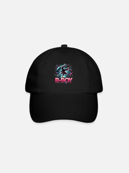 Breakdance Breakdancer Breakdance Kinder - Baseballkappe - Schwarz/Schwarz
