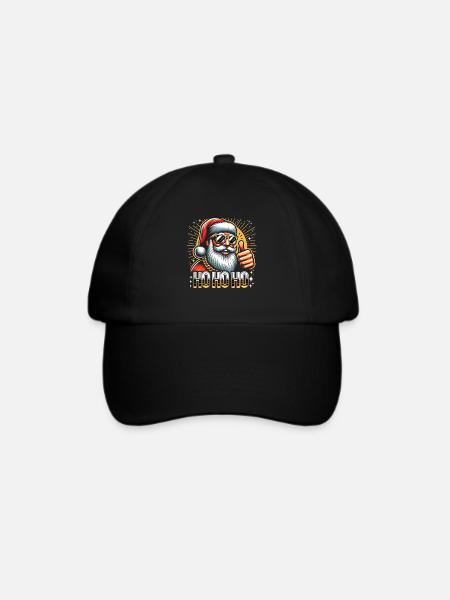 Ho Ho Ho - Baseballkappe - Schwarz/Schwarz