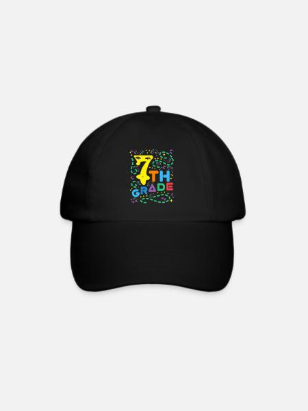 Sieben Grader - 7th Grade - Baseballkappe - Schwarz/Schwarz