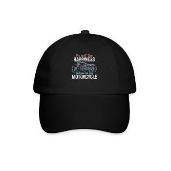Glück Kann Man Nicht Kaufen, Aber Man Kann Ein - Baseballkappe - Schwarz/Schwarz - Vorne