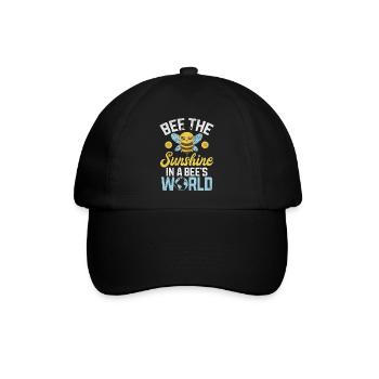 Bee Gifts - Baseballkappe - Schwarz/Schwarz - Vorne