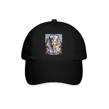 Ägyptischer Pharao, Tut-Ench-Amun, Ägyptisch - Baseballkappe - Schwarz/Schwarz - Vorne
