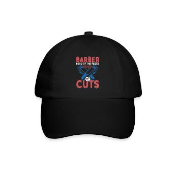 Barber Lord Of The Fades Master of Cuts Haircut Ba - Baseballkappe - Schwarz/Schwarz - Vorne