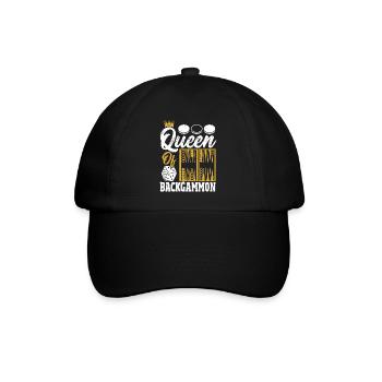 Backgammon - Baseballkappe - Schwarz/Schwarz - Vorne