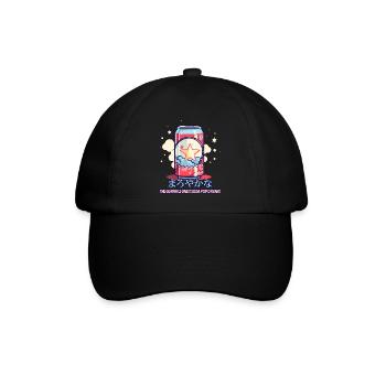 Die "Girls Only" Soda Getränk Dose - Baseballkappe - Schwarz/Schwarz - Vorne