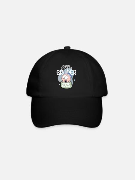 Großer Bruder 2025 - Baseballkappe - Schwarz/Schwarz