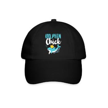 Dolphin Chicken Dolphin Chick - Baseballkappe - Schwarz/Schwarz - Vorne