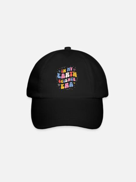 Studentin der Geowissenschaften Groovy Vintage - Baseballkappe - Schwarz/Schwarz