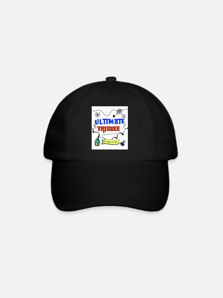 Ulti 55 Weiß - Baseballkappe - Schwarz/Schwarz