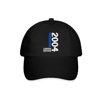 2004 Dezember Limited Edition 19. Geburtstag Deko - Baseballkappe - Schwarz/Schwarz - Vorne