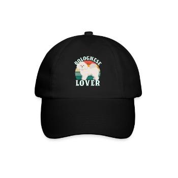 Bolognese Lover - Baseballkappe - Schwarz/Schwarz - Vorne