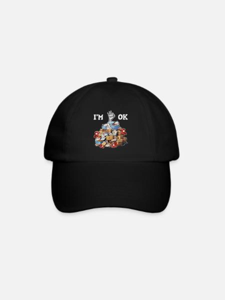 I'm Ok - Baseballkappe - Schwarz/Schwarz