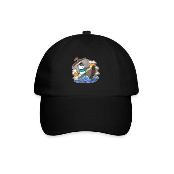 Kapitän Seemann Bär - Baseballkappe - Schwarz/Schwarz - Vorne