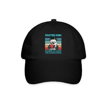 Masterabschluss Master 2024 Lizenz zum - Baseballkappe - Schwarz/Schwarz - Vorne