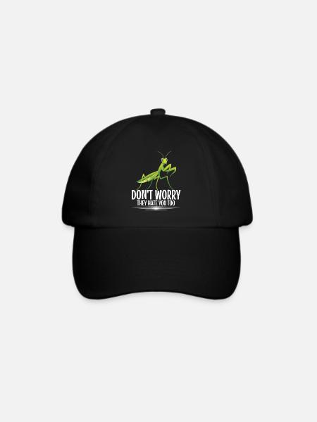 Gottesanbeterin-kostüm Futtergehege - Baseballkappe - Schwarz/Schwarz