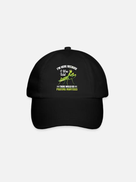 Gottesanbeterin-kostüm Futtergehege - Baseballkappe - Schwarz/Schwarz