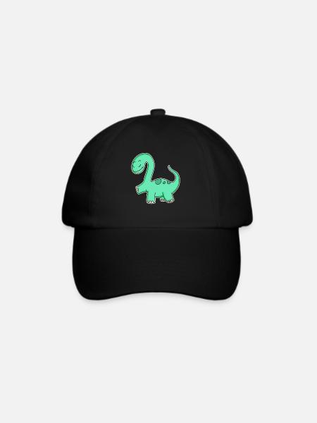 Dino - Baseballkappe - Schwarz/Schwarz