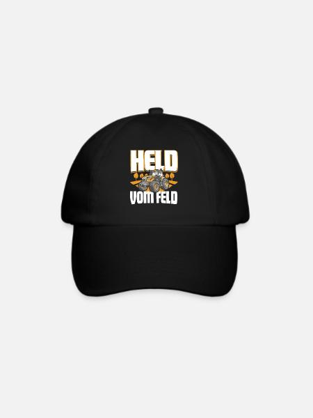 Landwirt Held Vom Feld - Baseballkappe - Schwarz/Schwarz