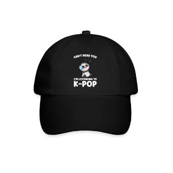 Südkorea k-pop Südkorea Geschenk - Baseballkappe - Schwarz/Schwarz - Vorne
