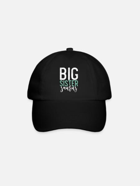Big Sister Gift - Baseballkappe - Schwarz/Schwarz
