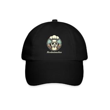 Herdmännchen - Baseballkappe - Schwarz/Schwarz - Vorne