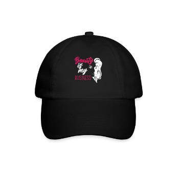 Lustiges Make Up Artist Maskenbildner Geschenk - Baseballkappe - Schwarz/Schwarz - Vorne